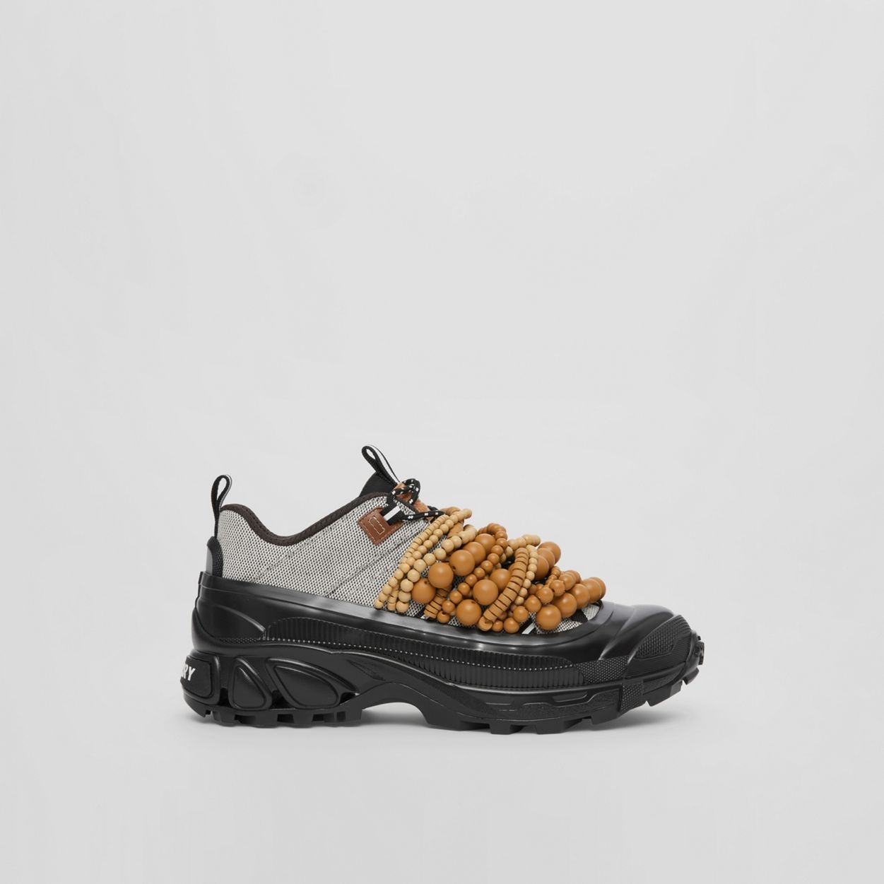 Bead Detail Cotton and Nylon Arthur Sneakers - 1