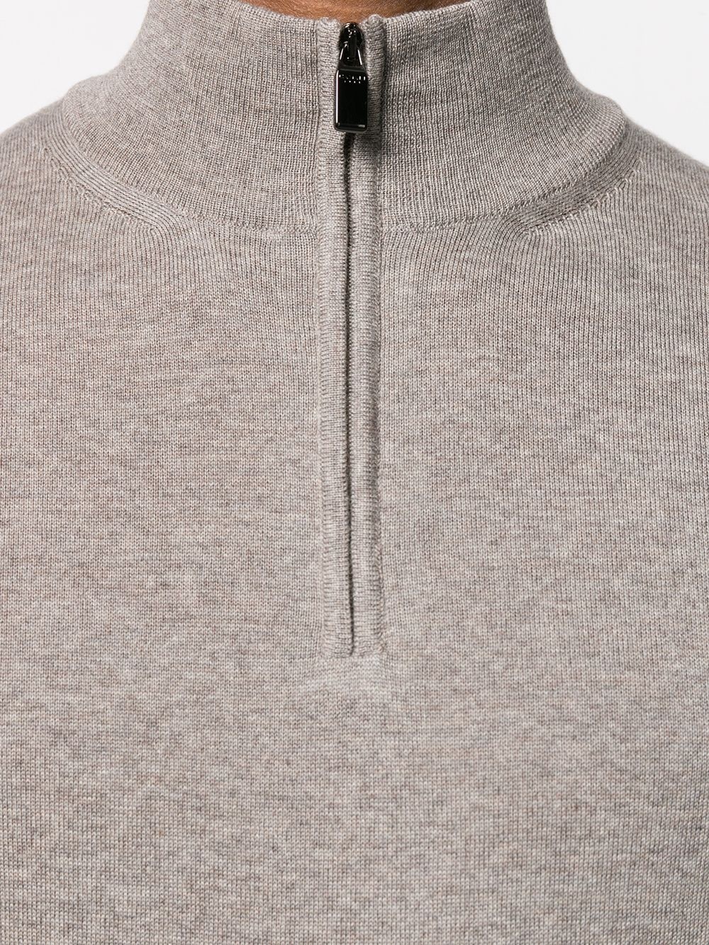 zipped funnel-neck pullover - 5