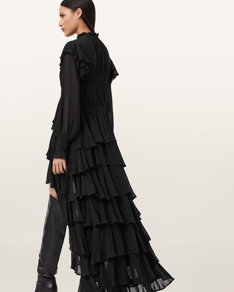 LEILA FRILL MAXI DRESS 6