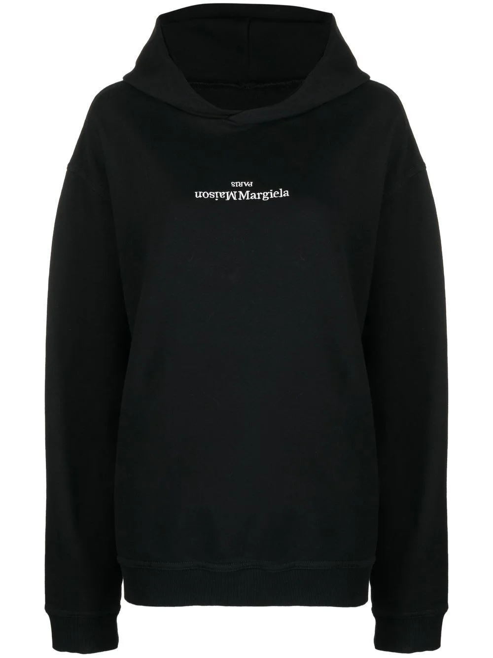 Maison Margiela Men Logo Cotton Hoodie - 1