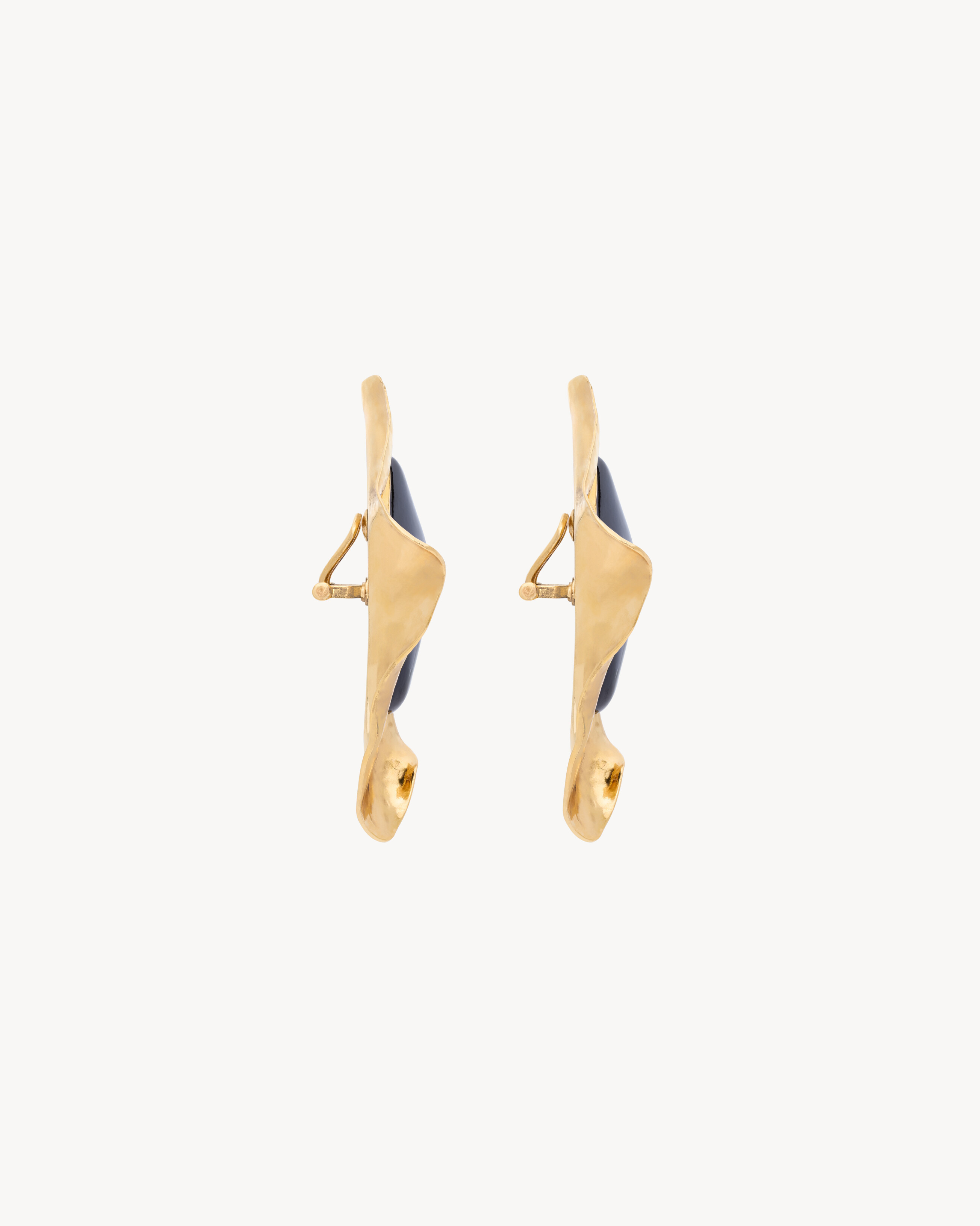 CABOCHON EARRINGS IN RESIN AND METAL - 3