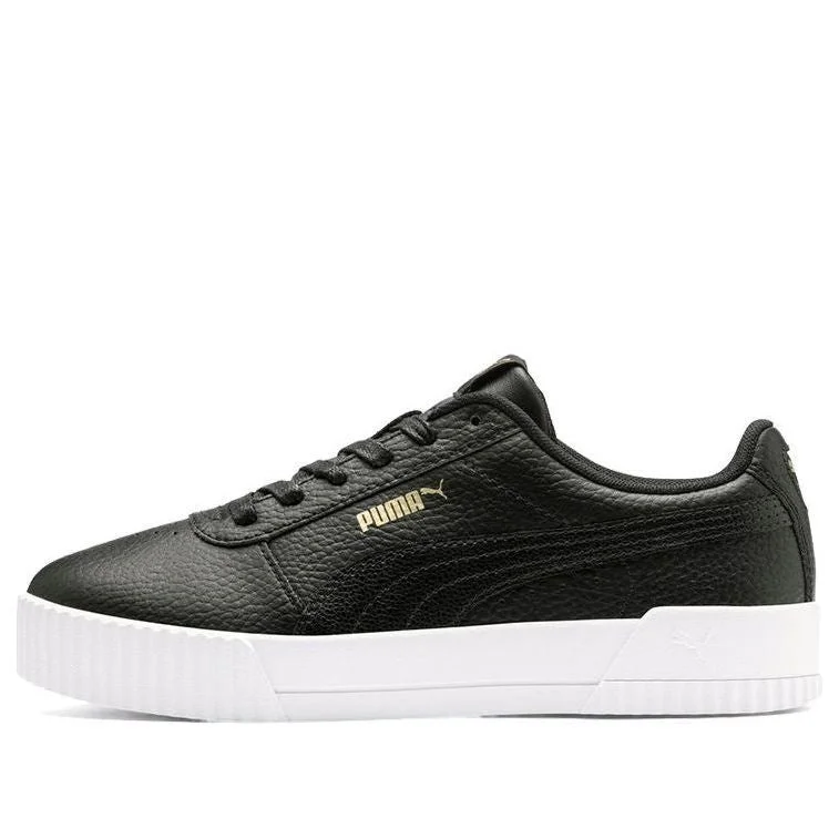 (WMNS) PUMA Carina 럭스 검정/백색 낮은 운동화 370281-01 - 1