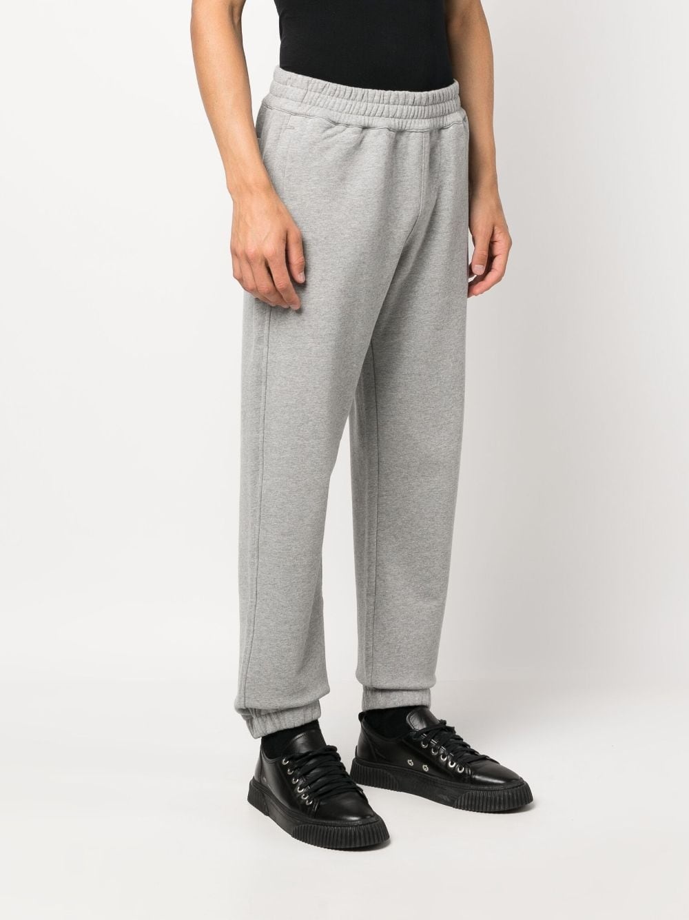 logo-appliquÃ© cotton track trousers - 5