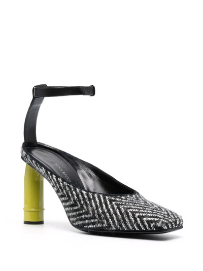 NINA RICCI chevron-knit leather pumps outlook