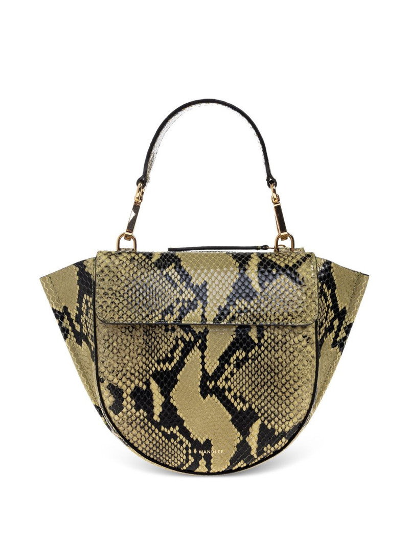 Mia snakeskin tote bag 1