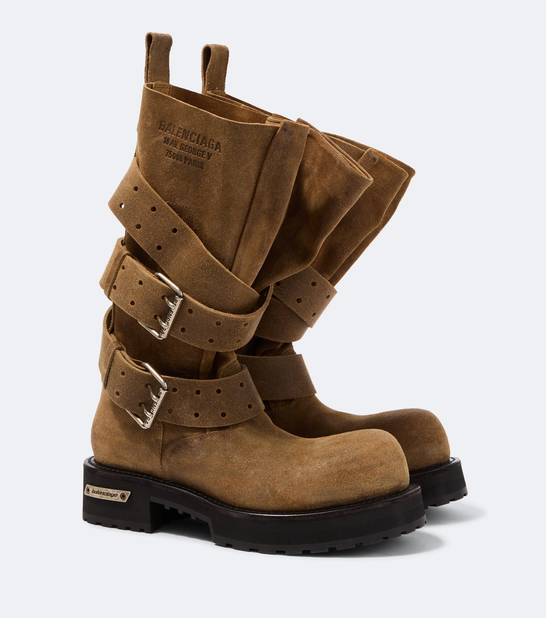 Venom suede biker boots - 1