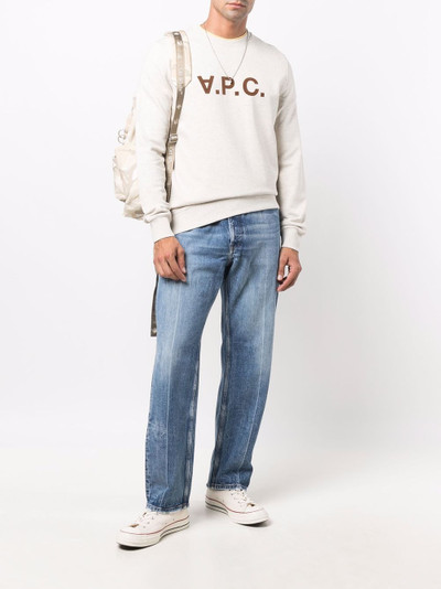 A.P.C. logo print sweatshirt outlook