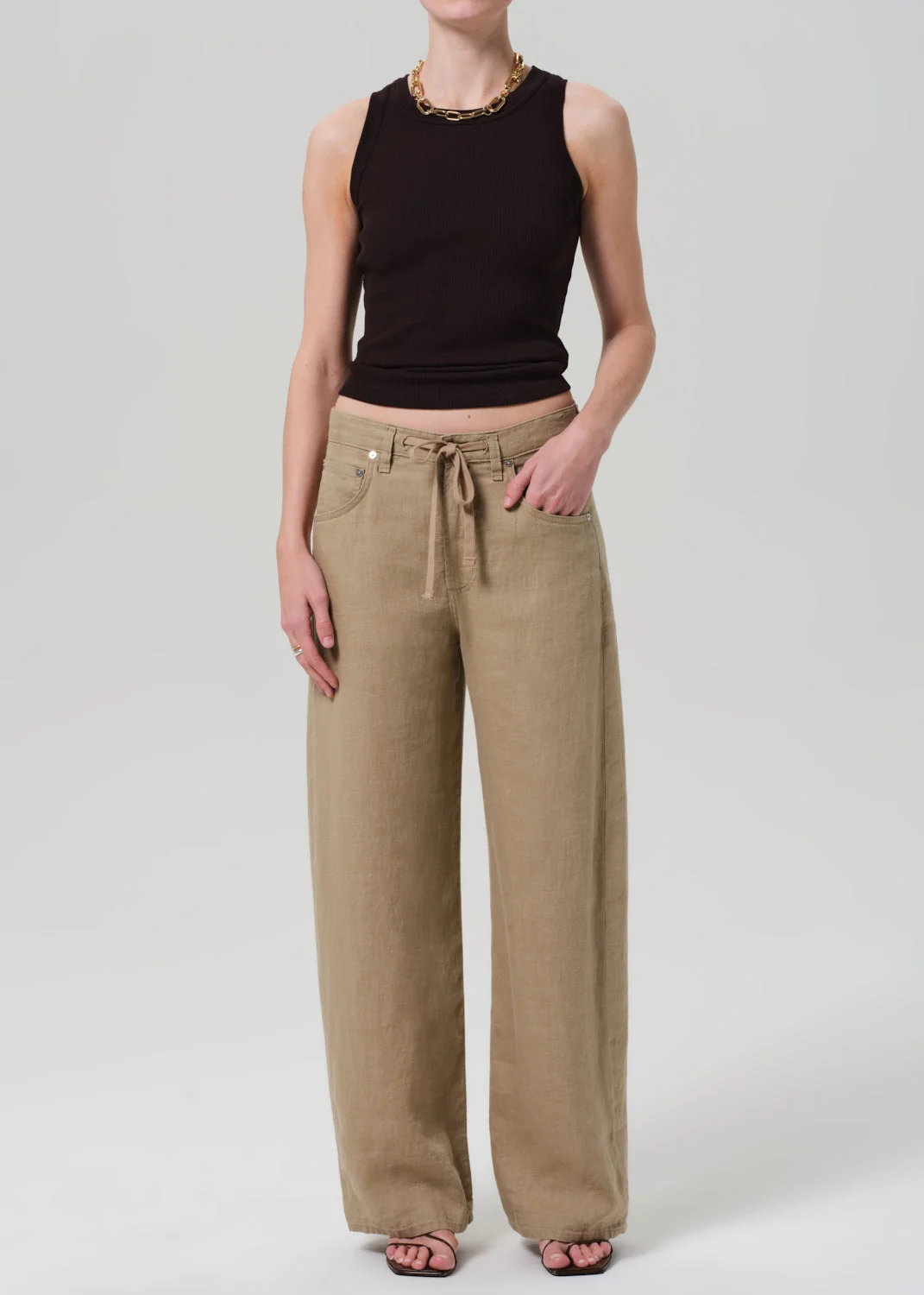 Isabel Rib Tank
In Chocolate - 1