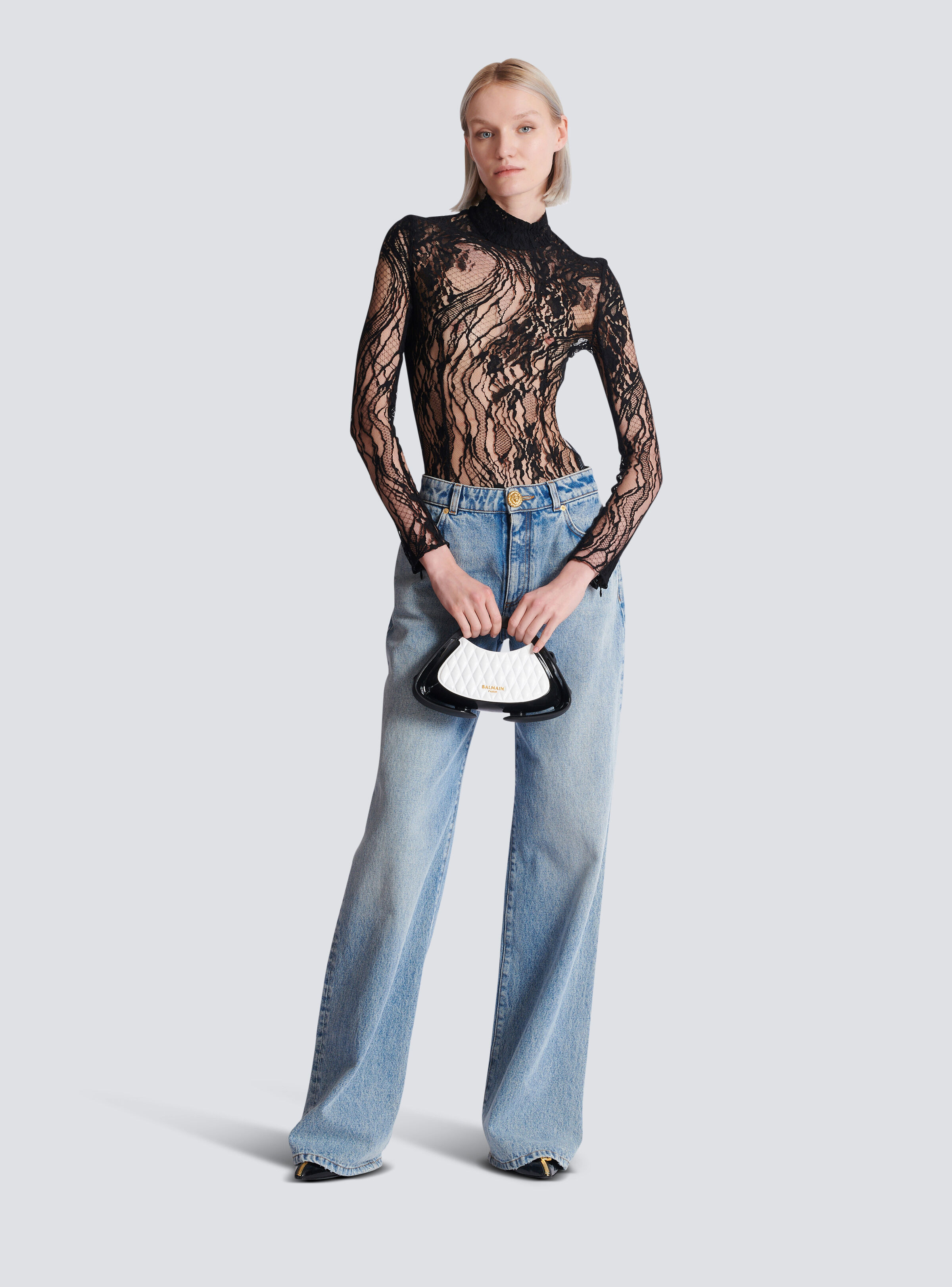 Long-sleeved lace body - 2