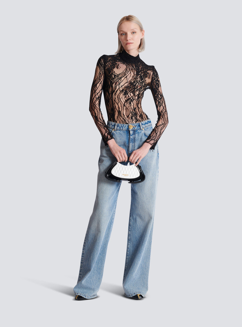 Balmain Long-sleeved lace body outlook