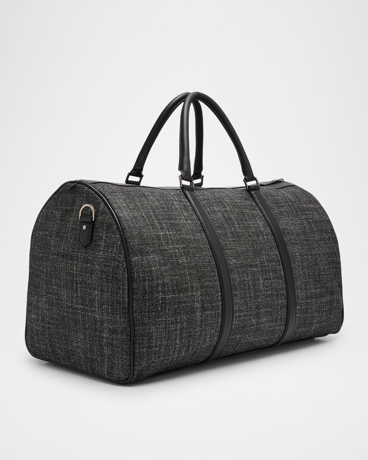 Men's Melange Leather-Trim Duffel Bag - 3