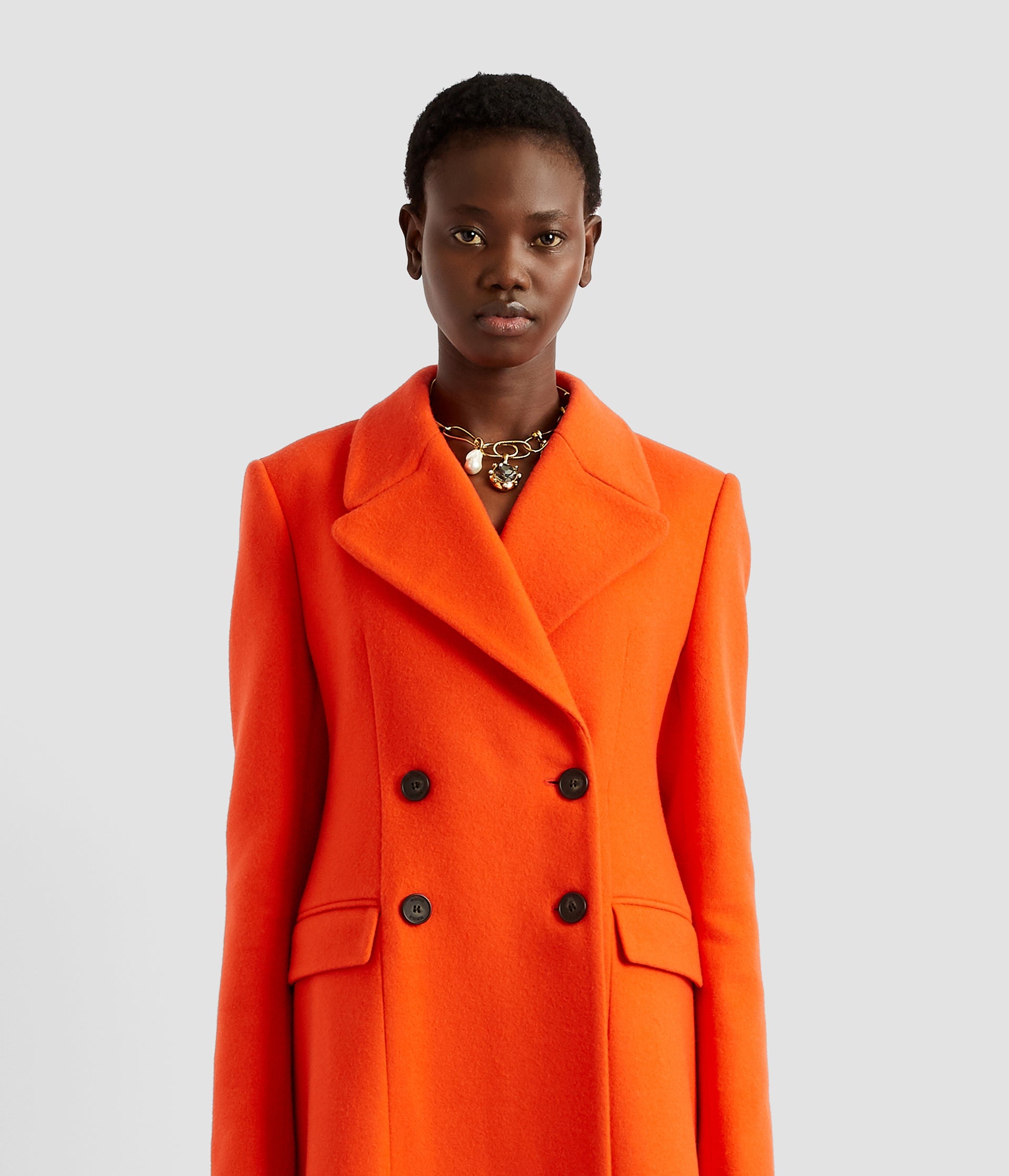 DOUBLE BREASTED COAT - 5