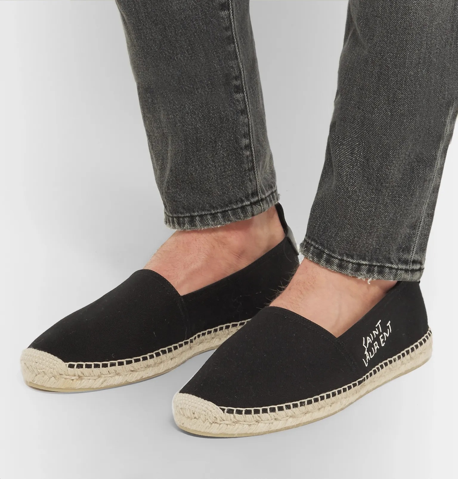 Embroidered Canvas Espadrilles - 5