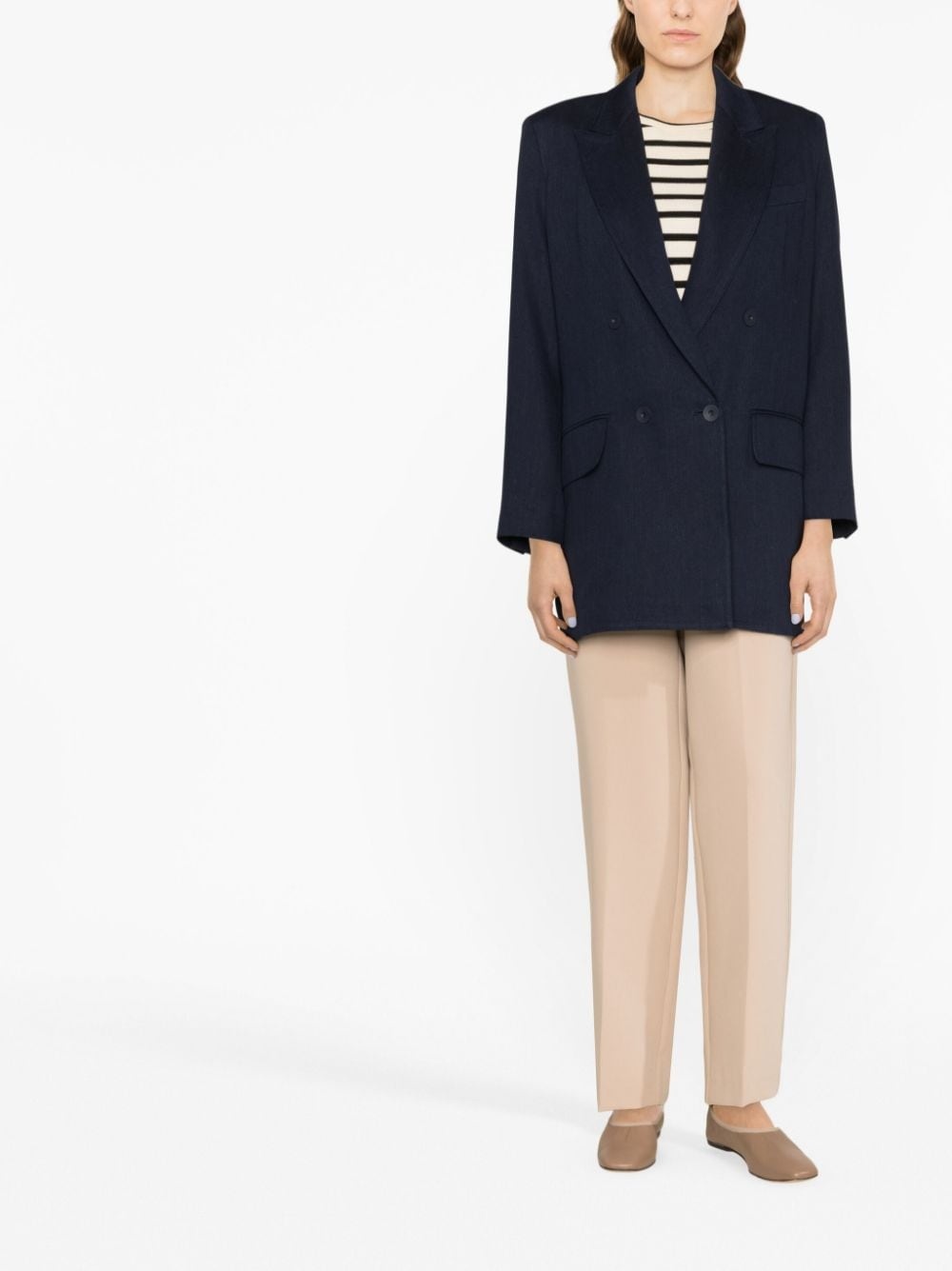 faux double-breasted blazer - 2