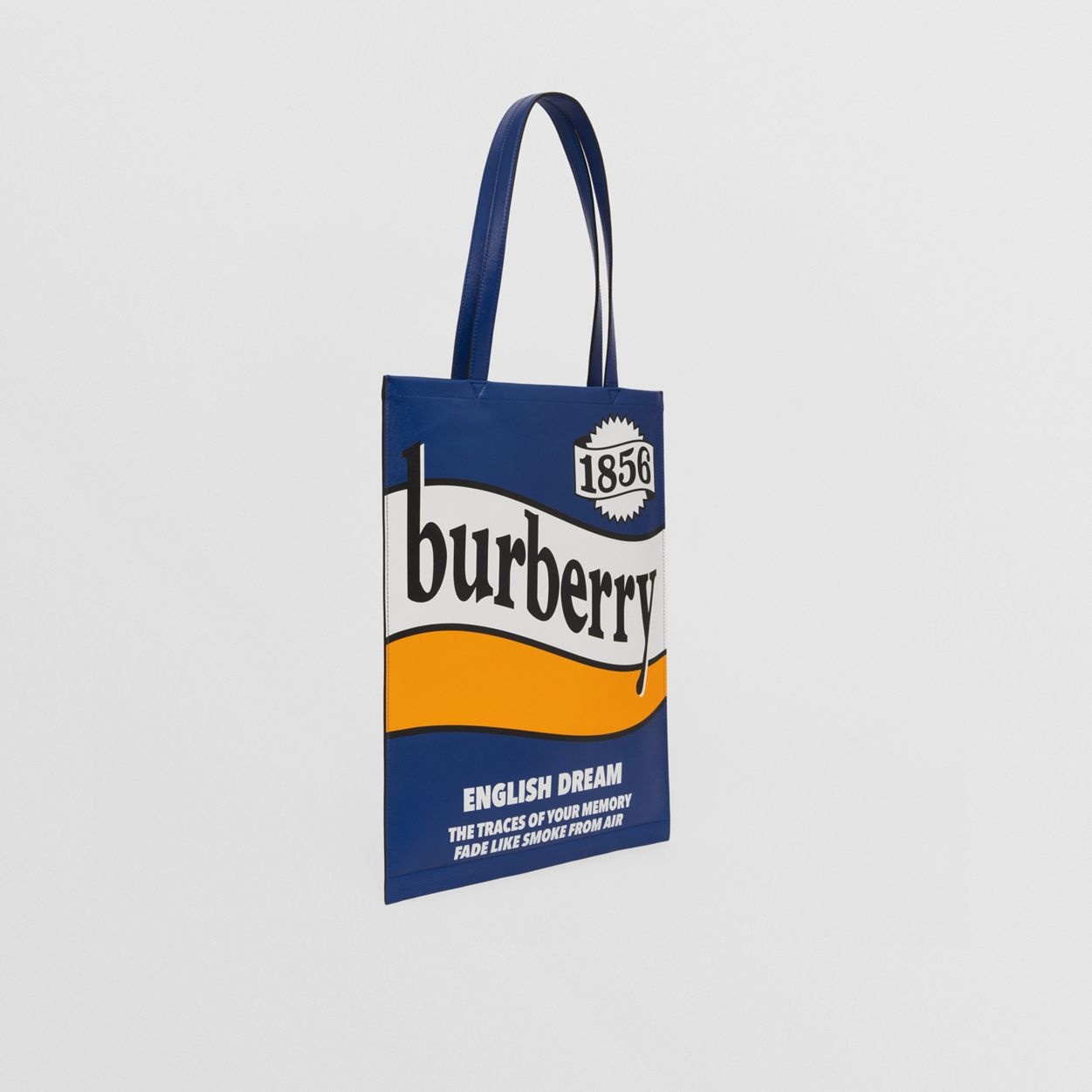 Slogan Print Leather Tote Bag - 7