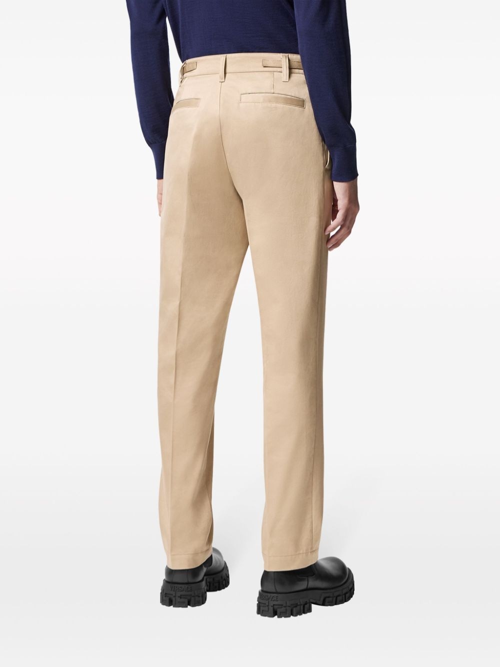 tapered-leg chino trousers - 4