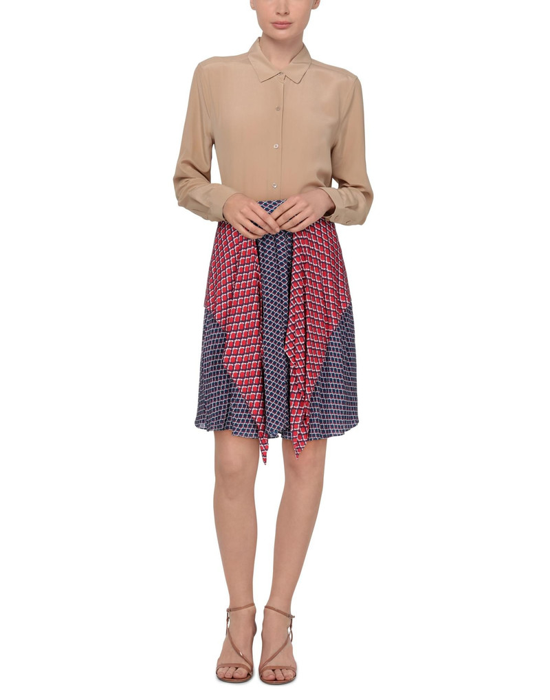 KENZO panelled geometric-print skirt outlook