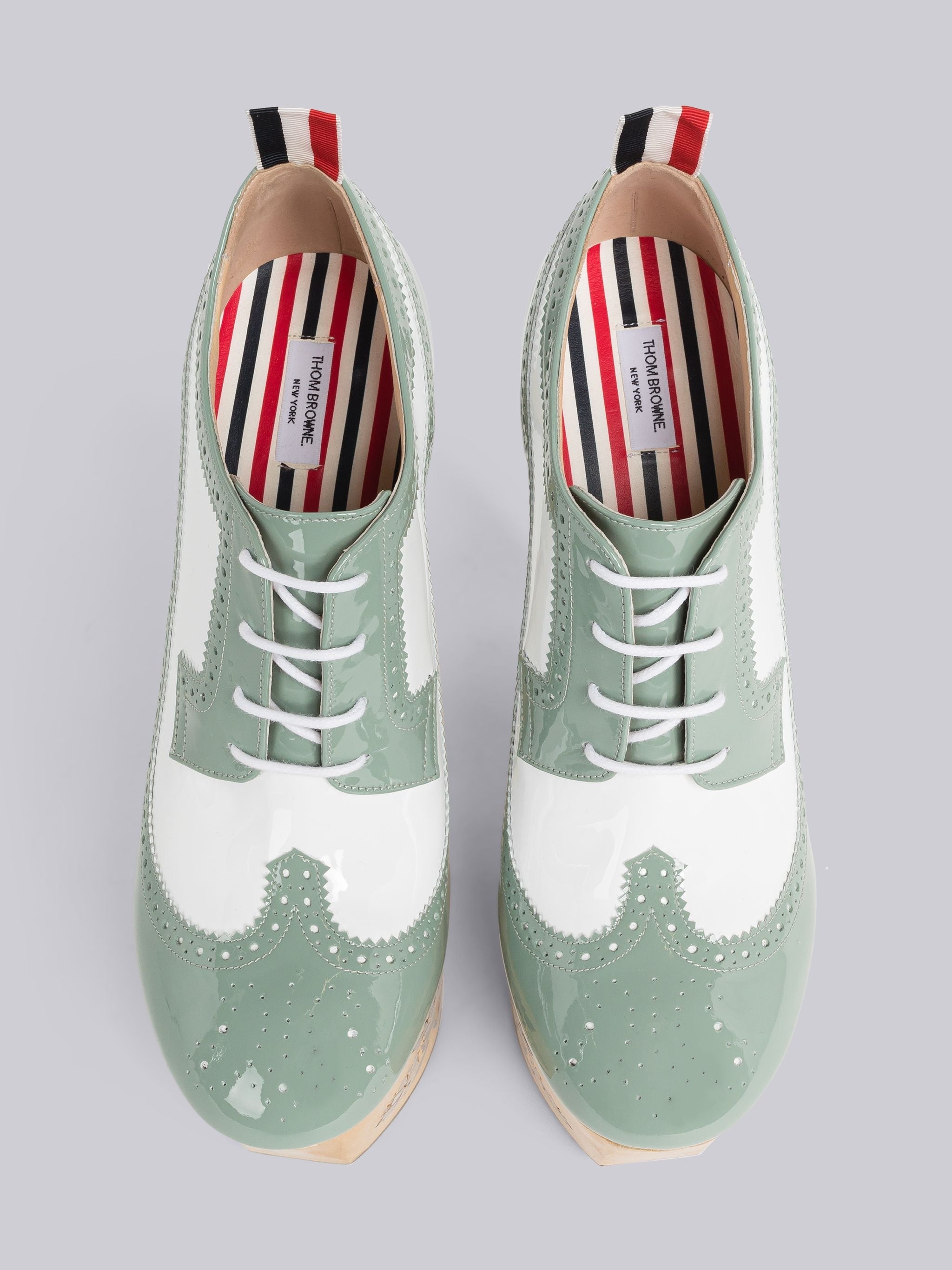 Inlaid Wood Platform Longwing Brogue - 4