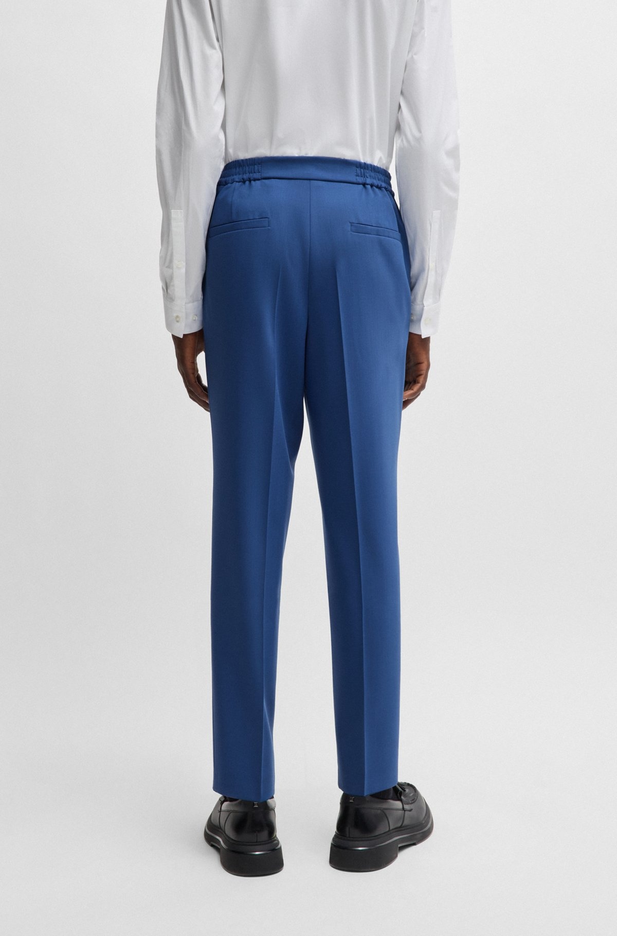 SLIM-FIT TROUSERS IN PERFORMANCE-STRETCH CLOTH - 4