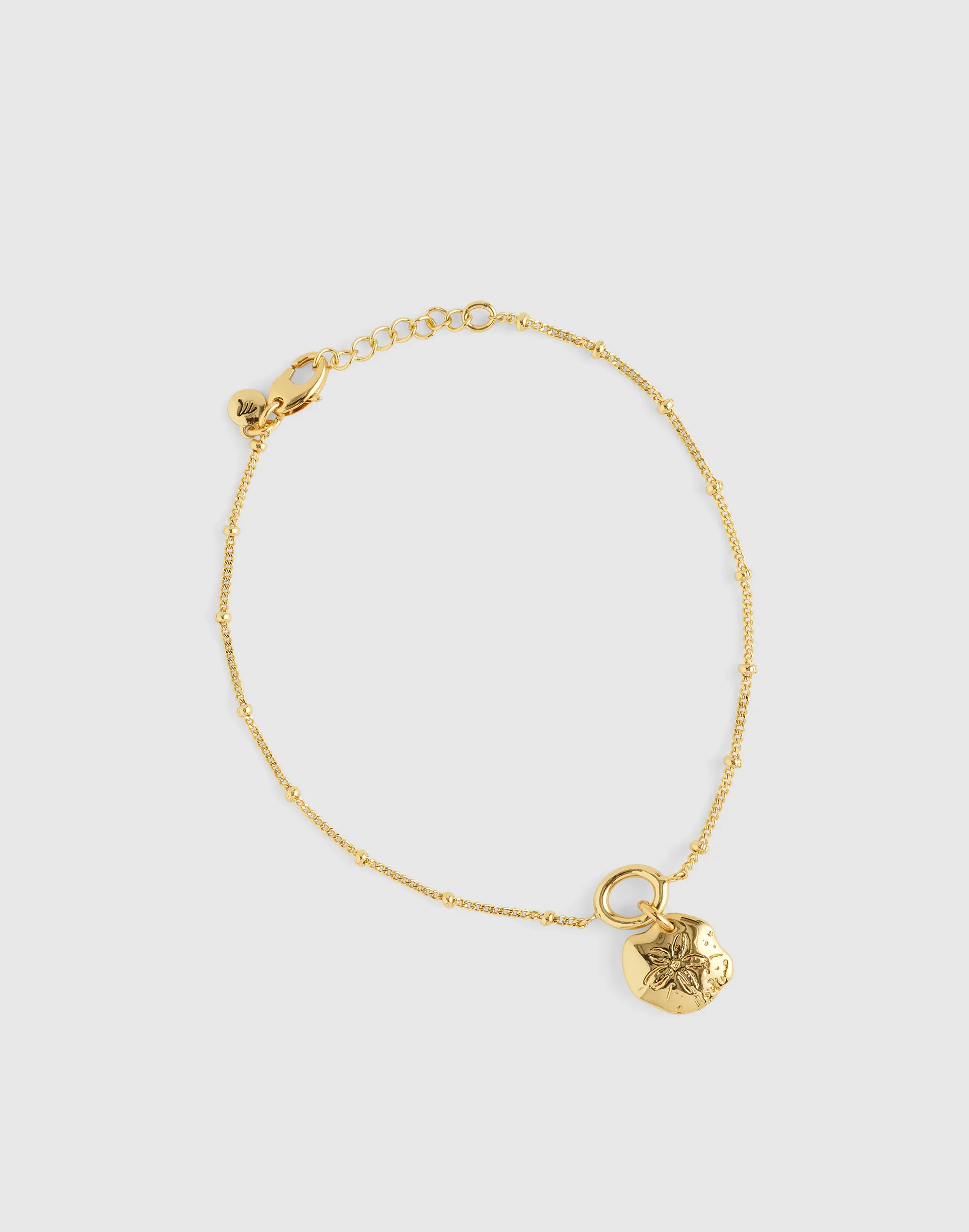Sand Dollar Charm Anklet - 1