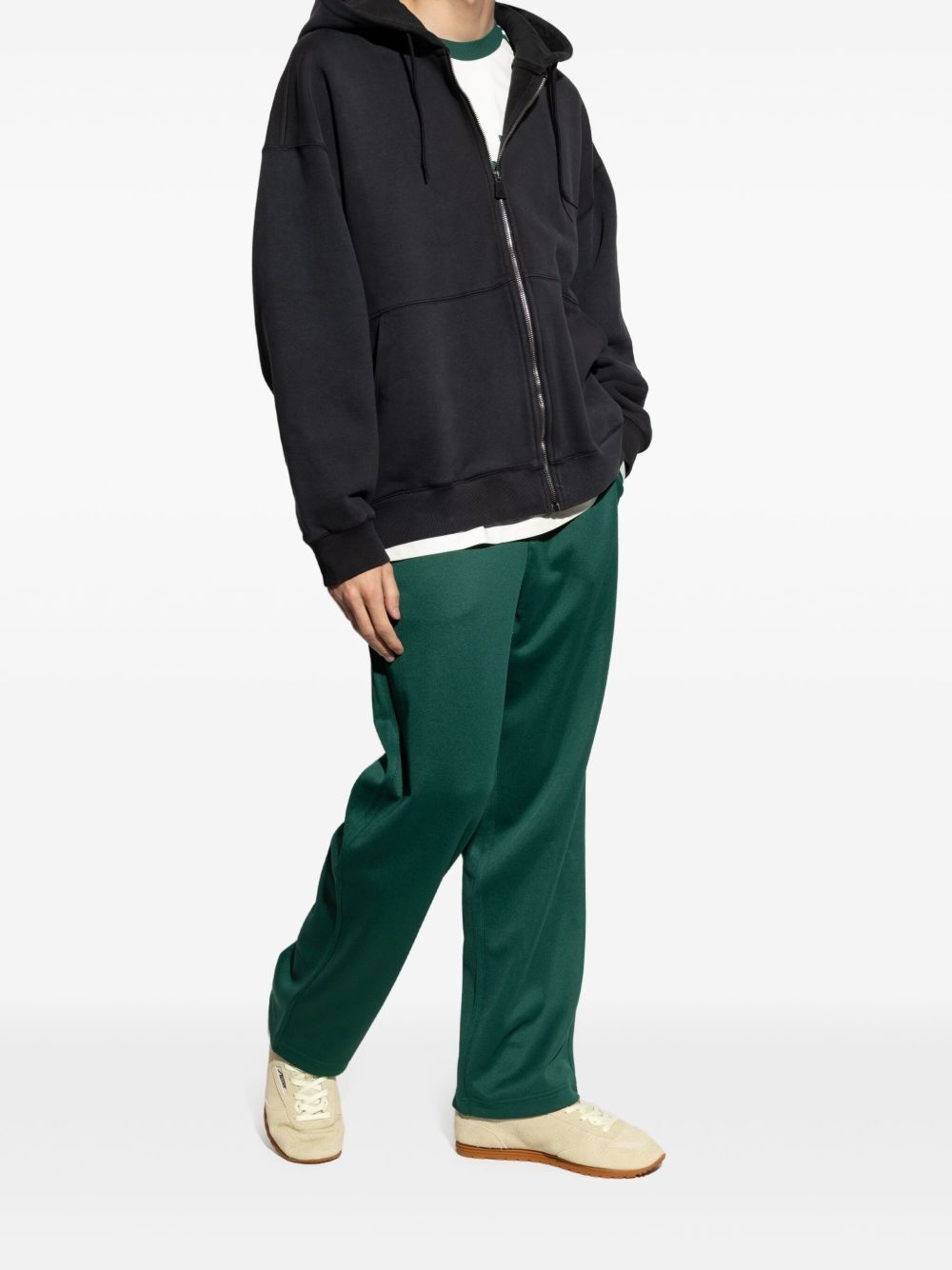 fleece zip-up hoodie - 2