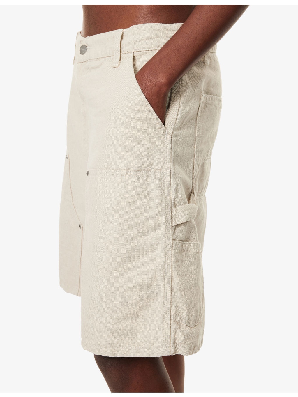 Branford Relaxed-Fit Cotton-And-Linen Shorts - 5