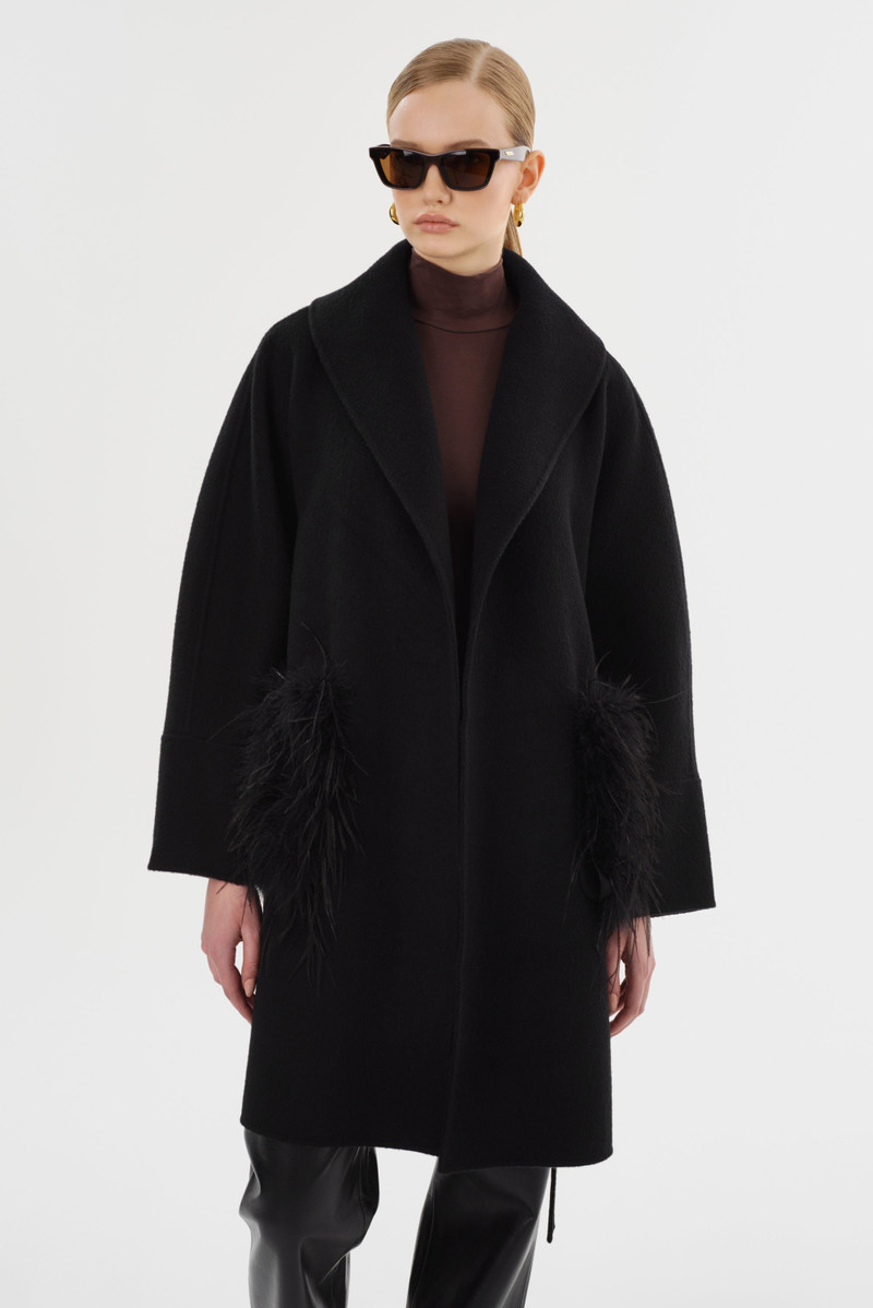 MARIE | Shawl Collar Wool Coat 4