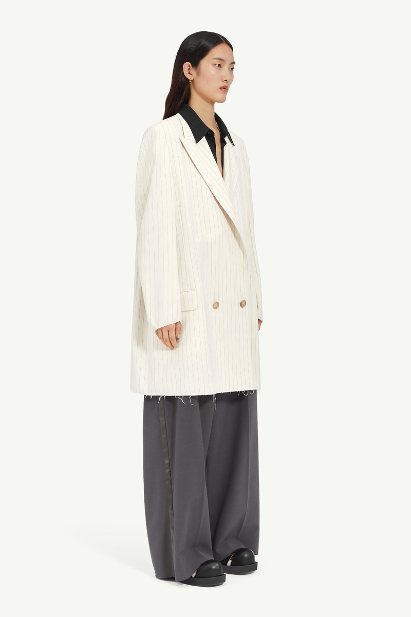 Stripy Poly Suit Jacket 3