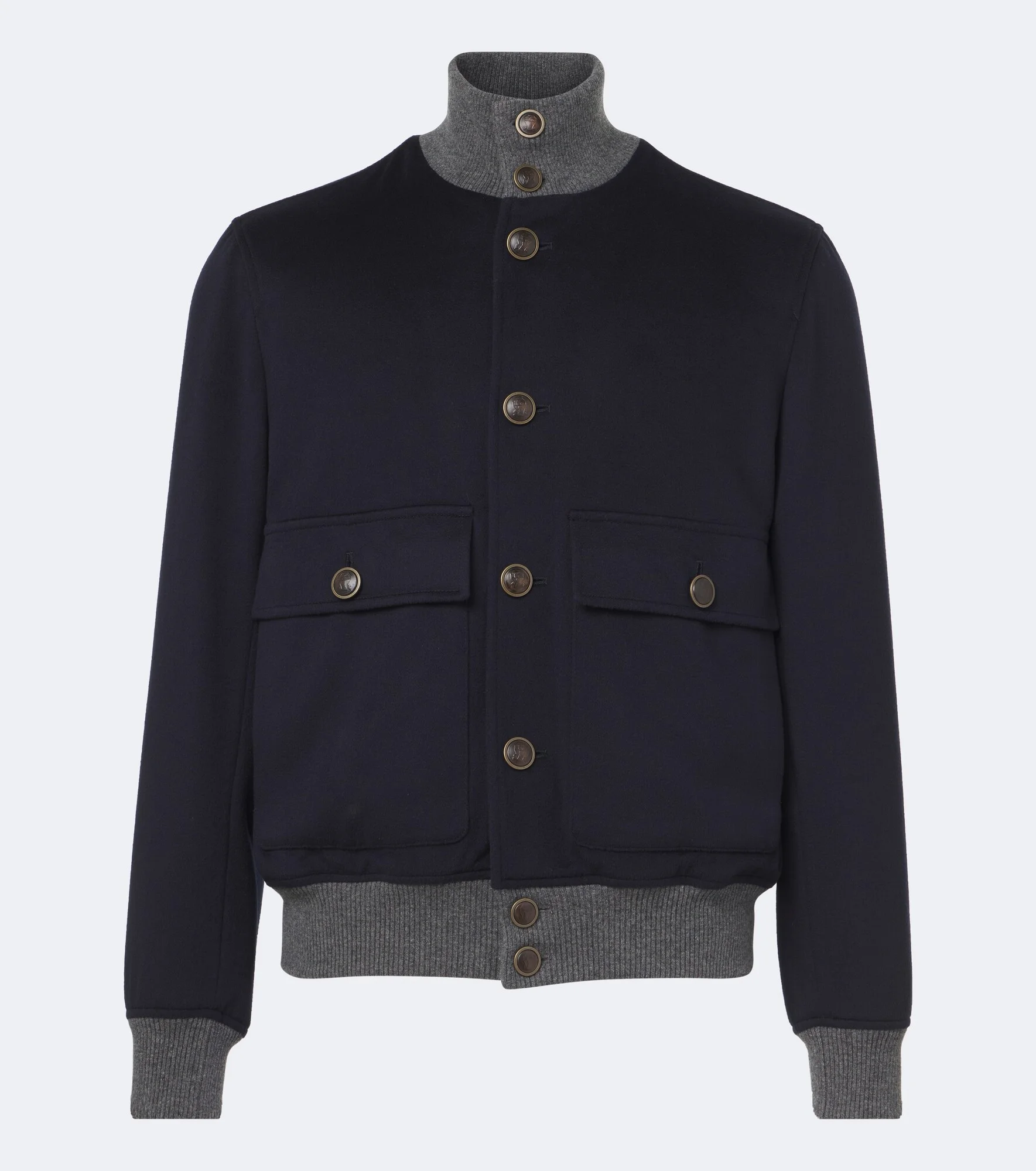 Virgin wool blouson jacket - 1