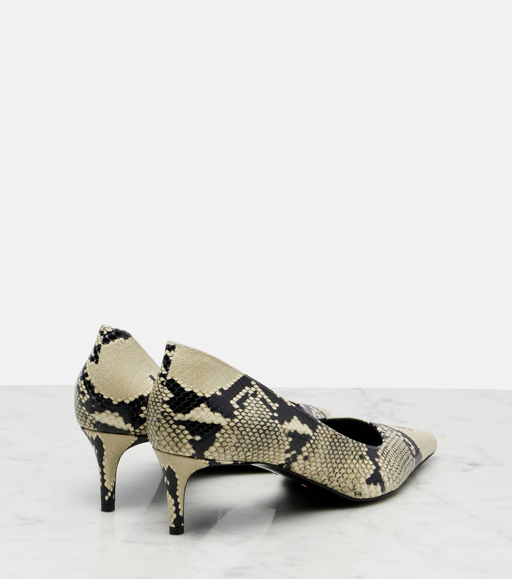 Jett D'Orsay 45 snake-effect leather pumps - 2