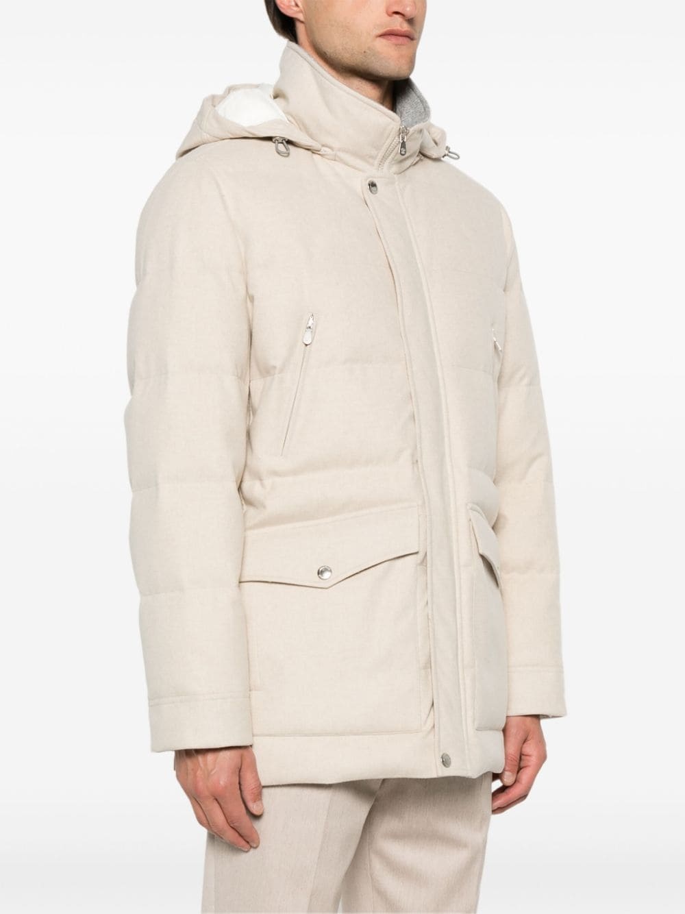 wool puffer jacket - 3