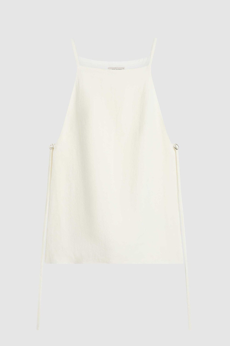 Belted Side Detail Top - Off White 8