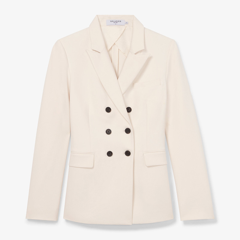 Kati Double-Breasted Blazer - Luxe Flex Suiting 1