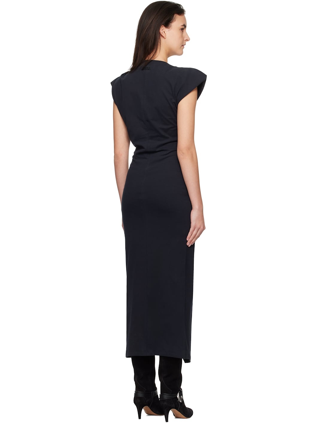 Black Nadela Midi Dress - 3
