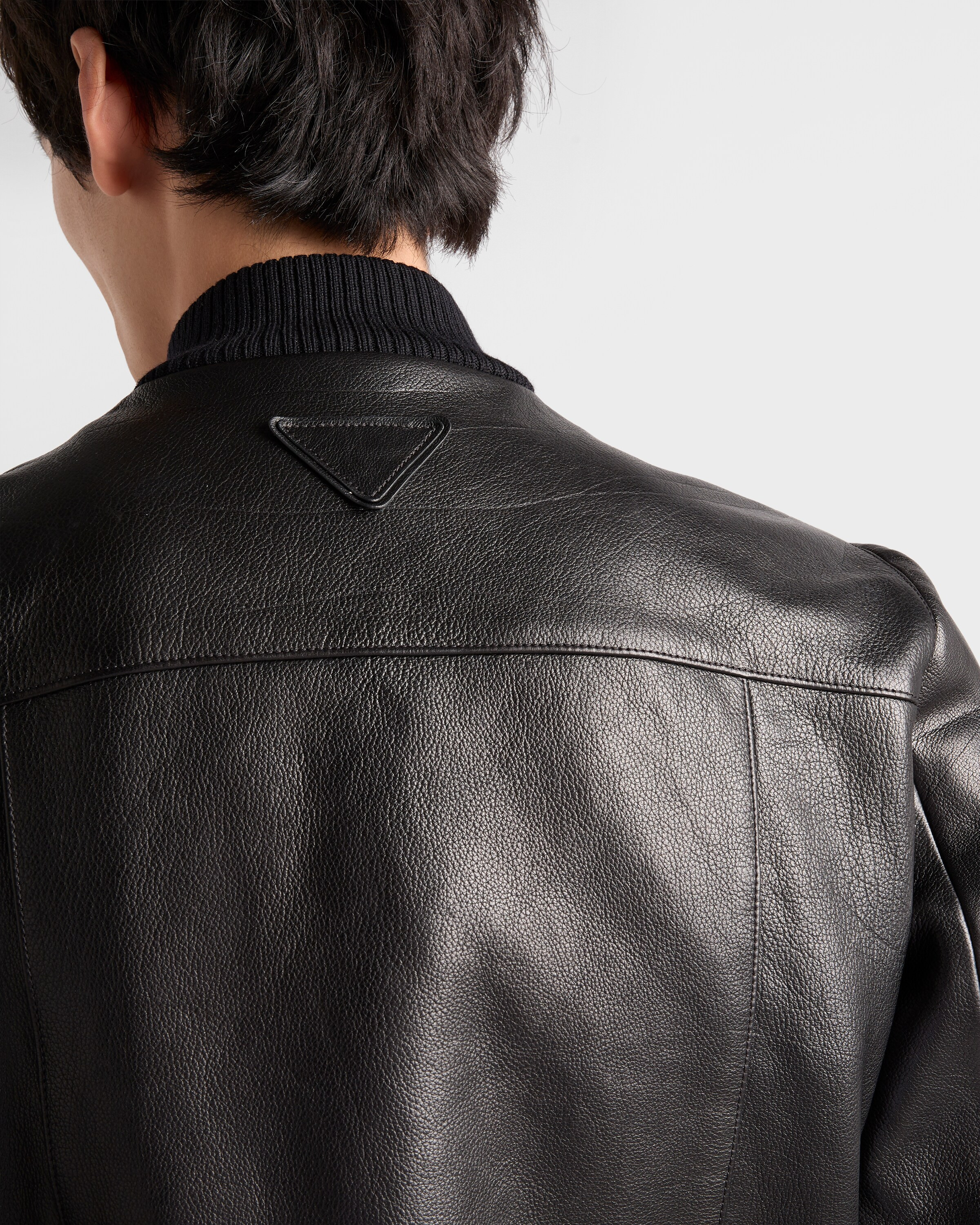 Leather bomber jacket - 6