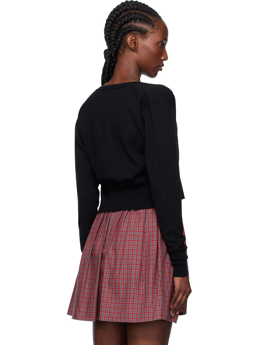 Black Bea Cropped Cardigan - 3