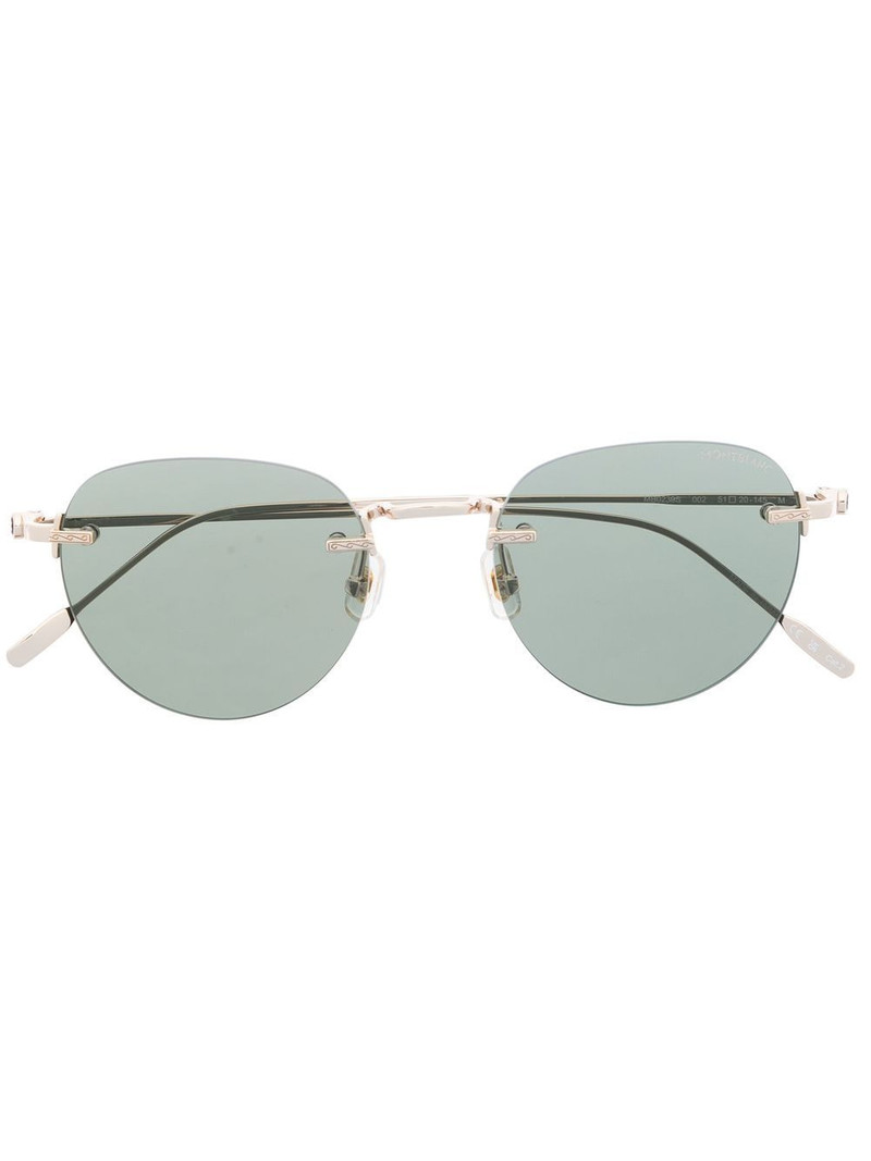 rimless round-lenses sunglasses 1