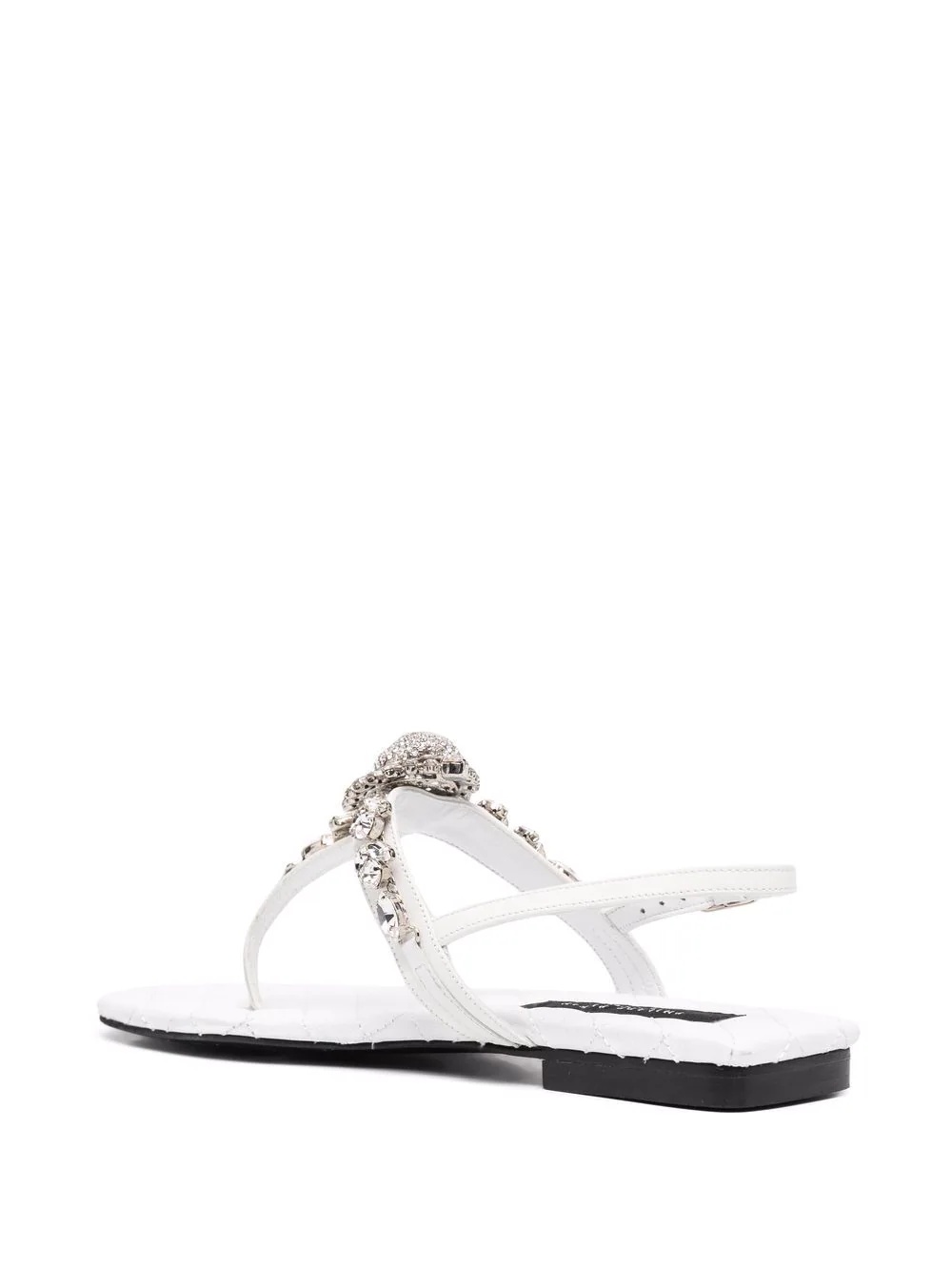 crystal-skull flat sandals - 3