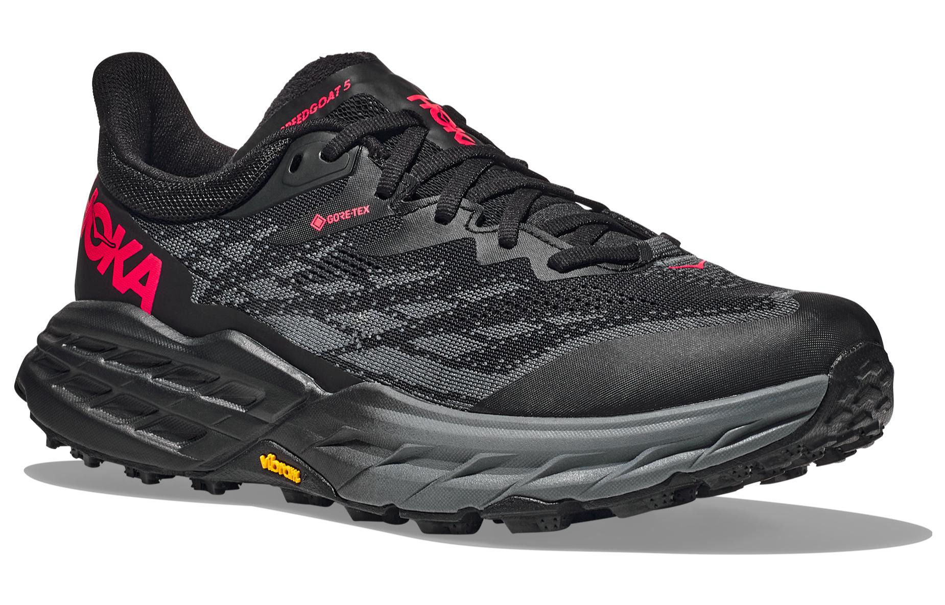 (WMNS) HOKA ONE ONE Speedgoat 5 GORE-TEX 'Black Red' 1127913-BBLC - 4