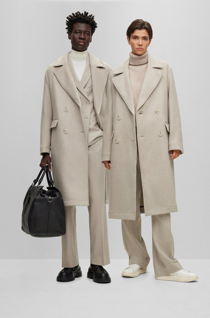 BOSS ALL-GENDER RELAXED-FIT COAT IN WOOL outlook