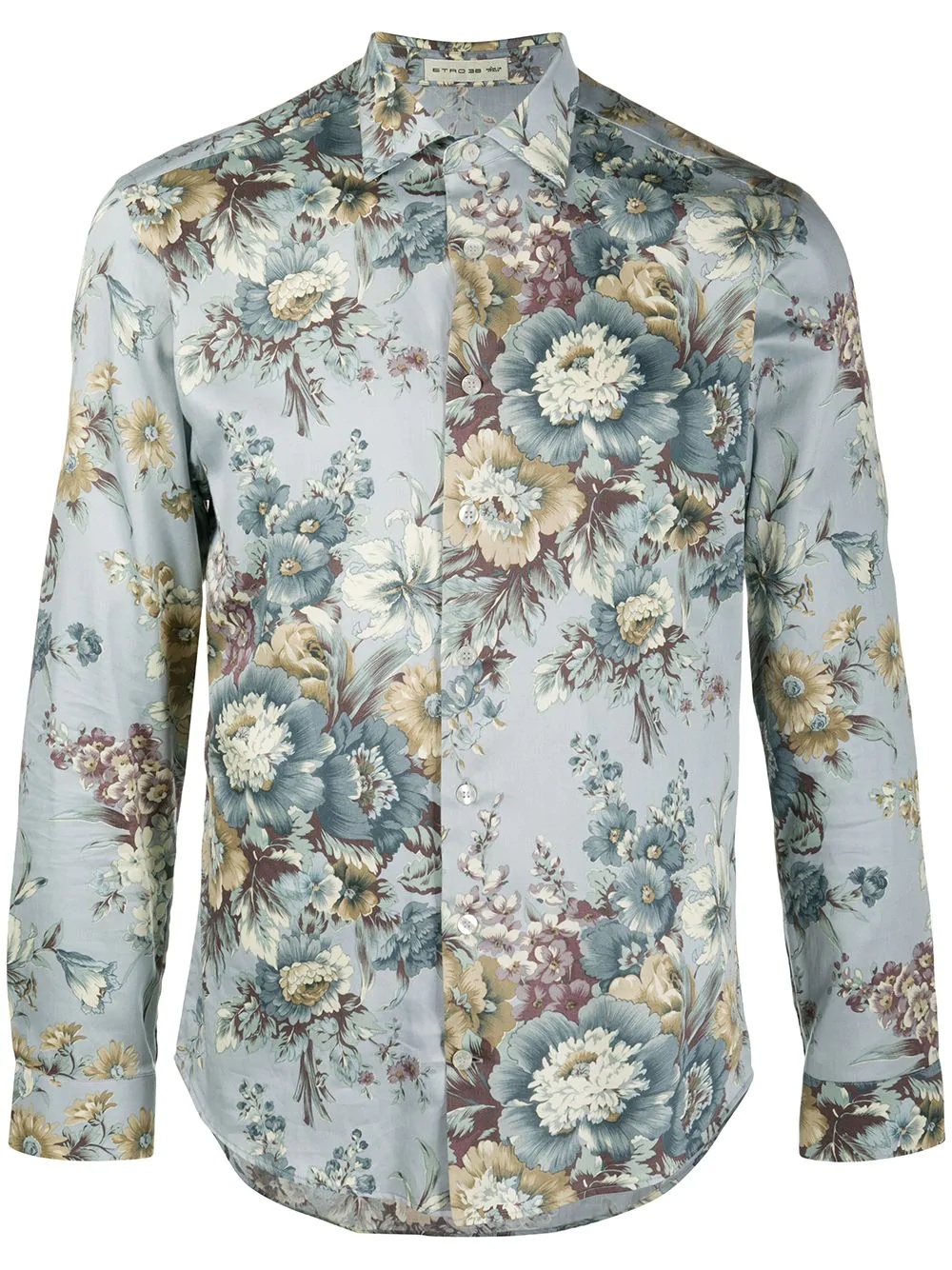 floral print cotton shirt - 1