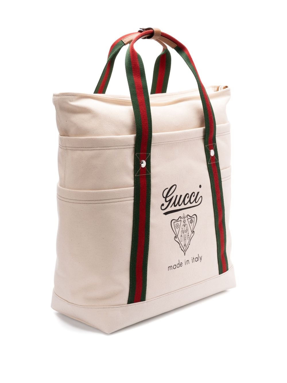 large printed canvas tote bag - 3