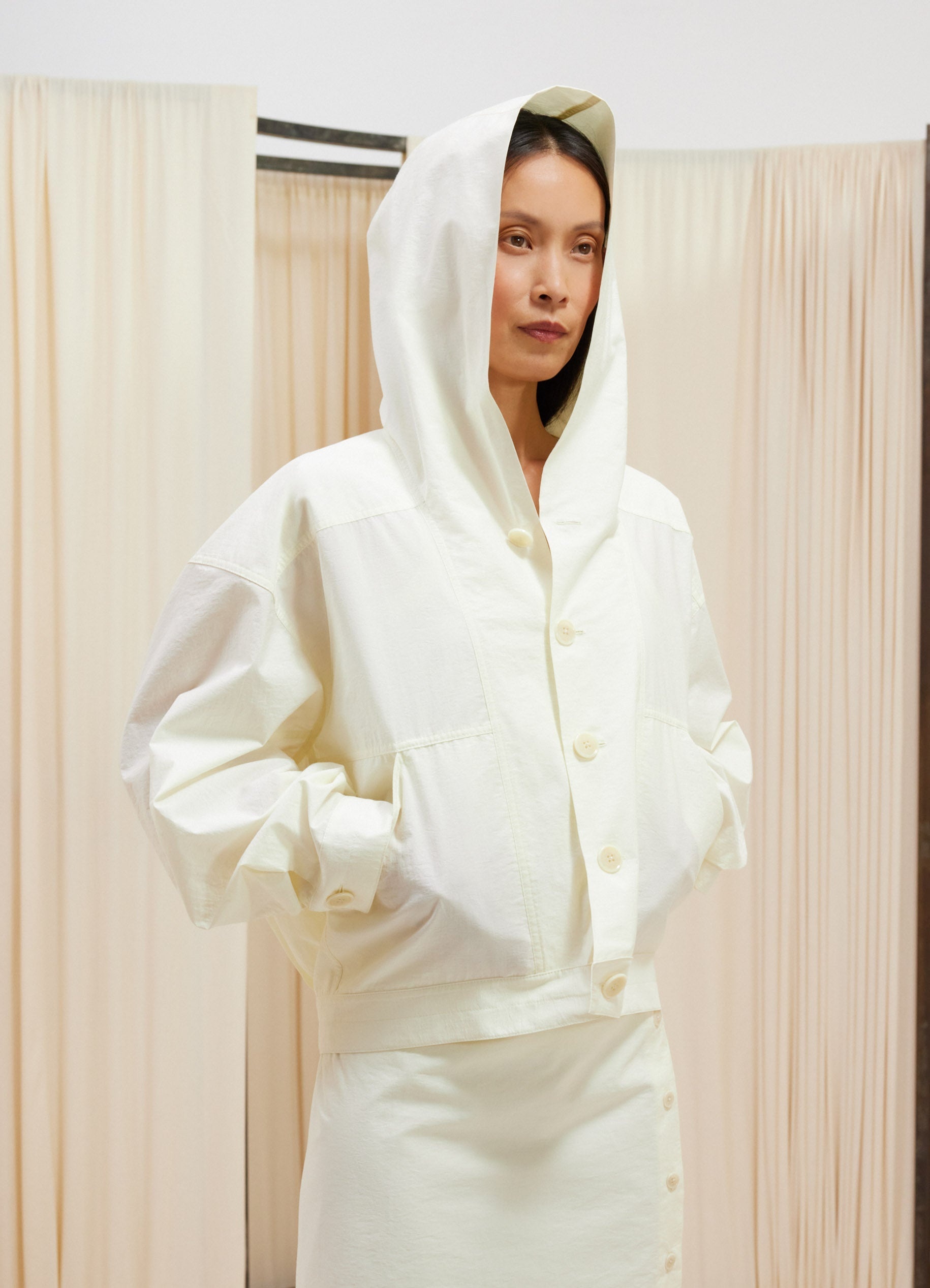 Lemaire｜JACKETS (LIGHT HOODED BLOUSON (OW1067 LF1234 99 Lemaire LIGHT HOODED BLOUSON | REVERSIBLE