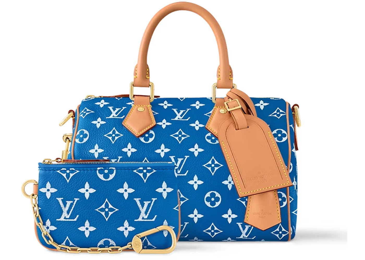 Louis Vuitton Speedy P9 Bandoulière 25 Monogram Leather Blue - 4