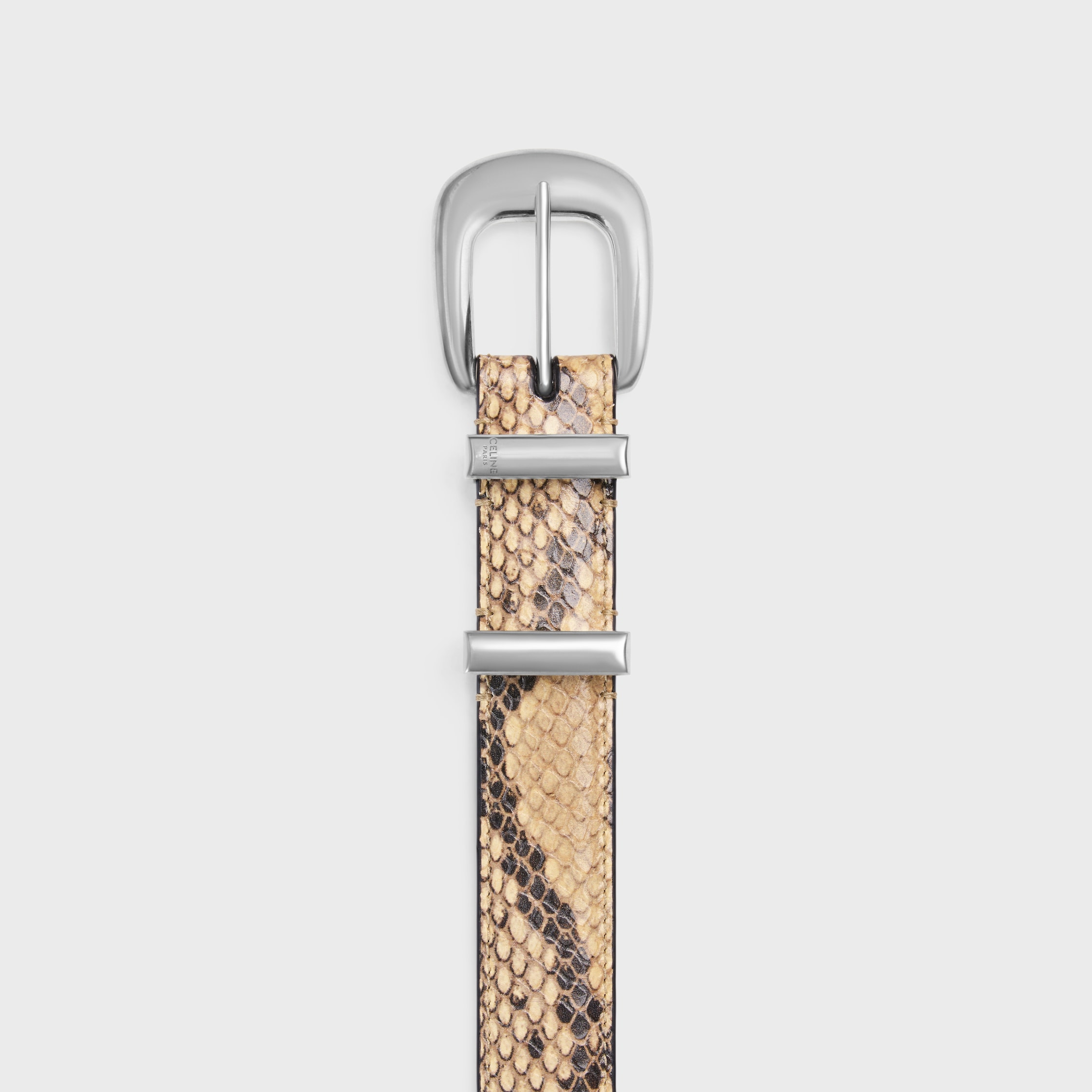 MEDIUM WESTERN BELT IN PYTHON PRINTED CALFSKIN - 6