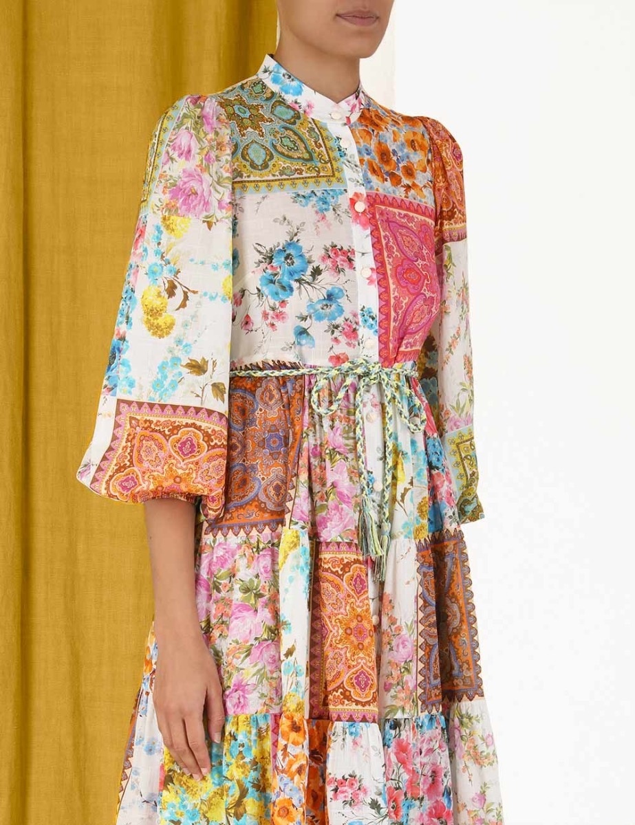 HALCYON TIERED MIDI DRESS - 5