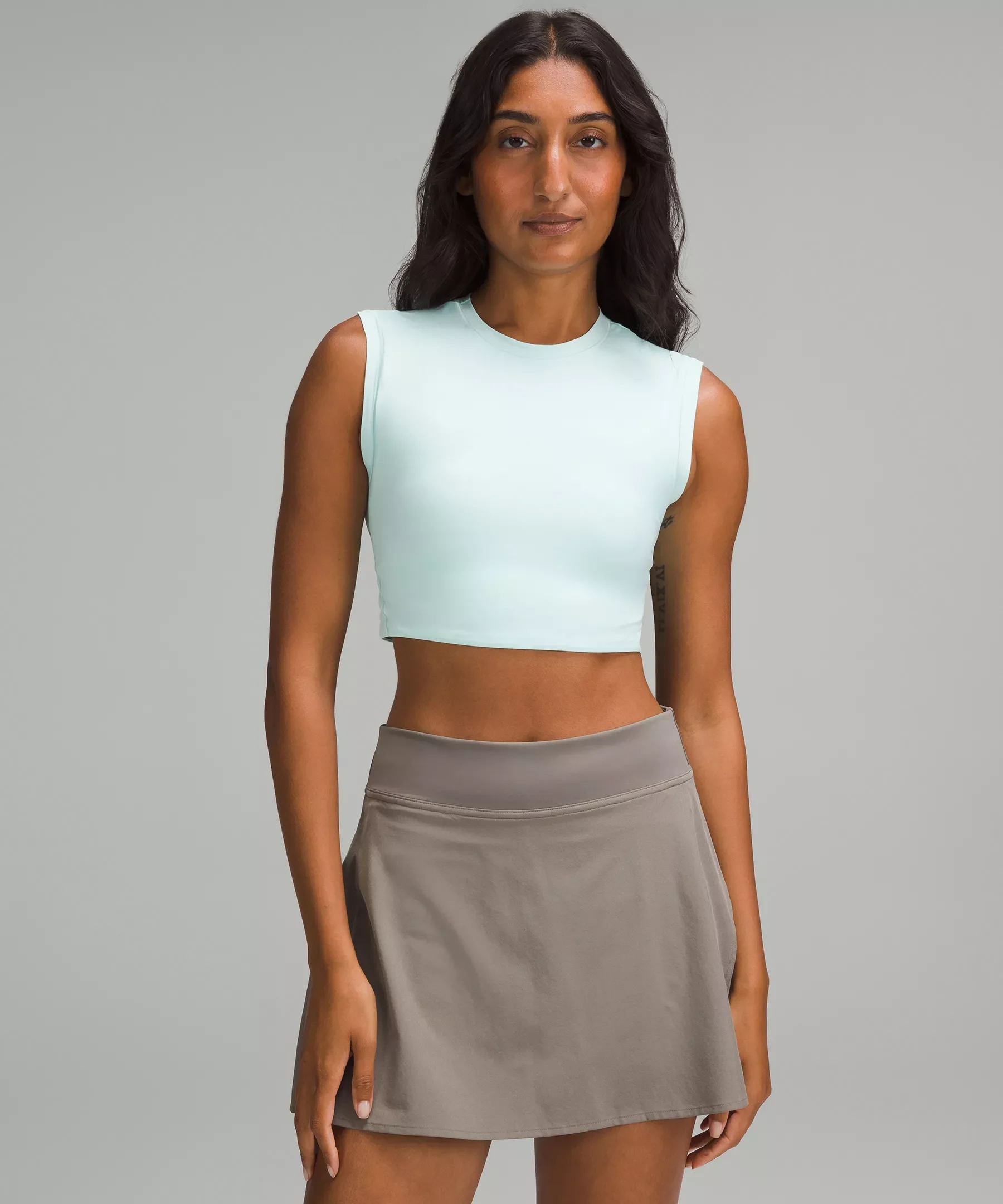 Wundermost Ultra-Soft Nulu Super-Cropped Tank Top - 1