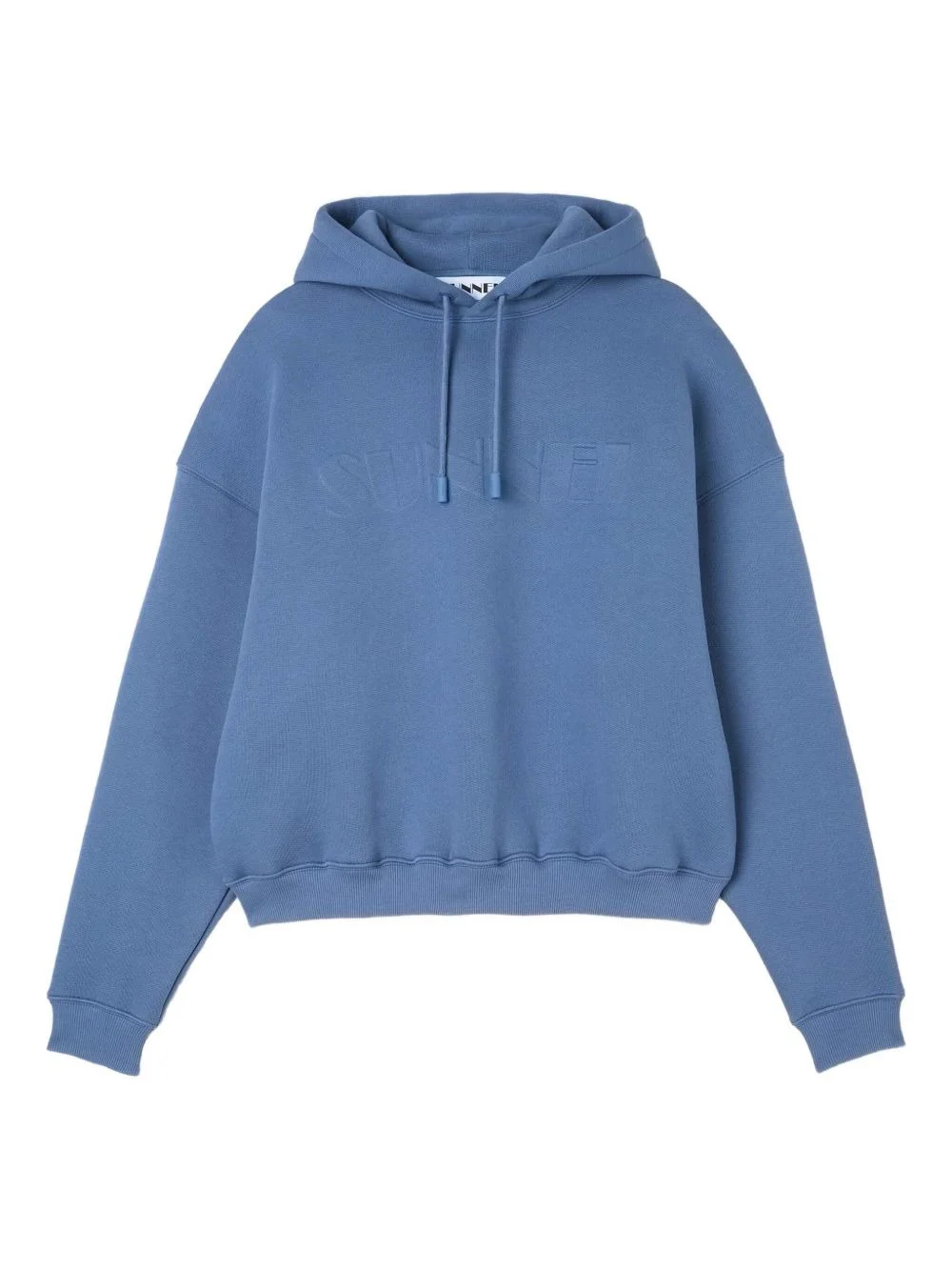 logo-embossed hoodie - 1