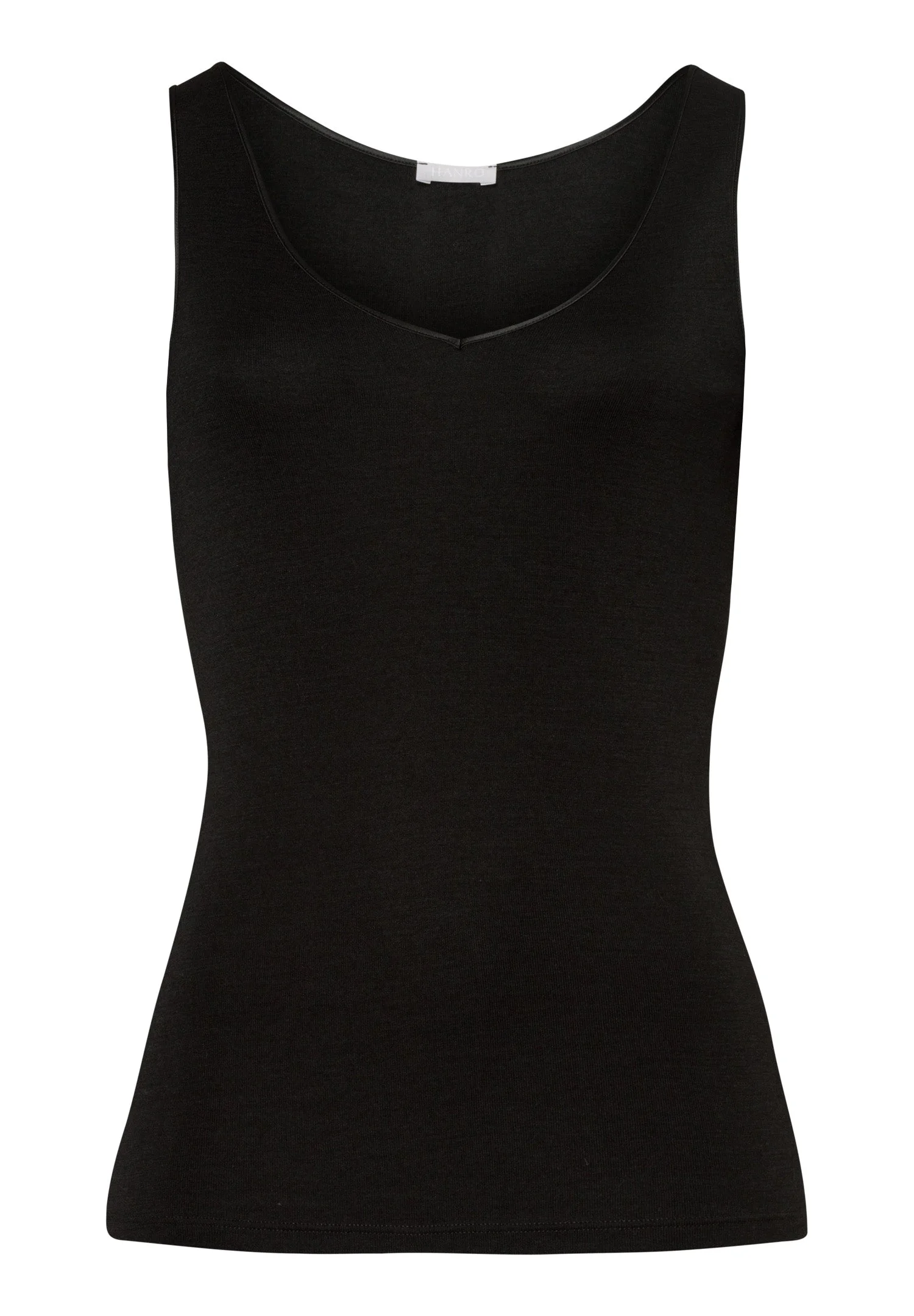 Woolen Silk W Wool And Silk V-Neck Tank Top - 1