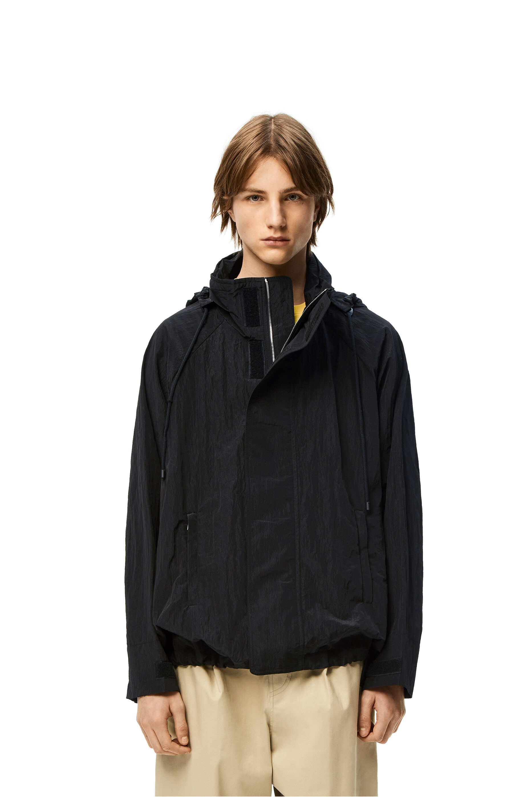 Hooded parka in textured nylon - 3